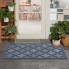 image:imageNourison Home Easy Care Natural Beige 5 x 7 Area Rug  Easy Clean Non Shedding Bed Room Living Room Dining Room Kitchen 5 x 7Navy Blue
