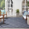 image:imageNourison Home Easy Care Natural Beige 5 x 7 Area Rug  Easy Clean Non Shedding Bed Room Living Room Dining Room Kitchen 5 x 7Navy Blue