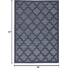 image:imageNourison Home Easy Care Natural Beige 5 x 7 Area Rug  Easy Clean Non Shedding Bed Room Living Room Dining Room Kitchen 5 x 7Navy Blue