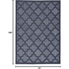 image:imageNourison Home Easy Care Natural Beige 5 x 7 Area Rug  Easy Clean Non Shedding Bed Room Living Room Dining Room Kitchen 5 x 7Navy Blue