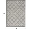 image:imageNourison Home Easy Care Natural Beige 5 x 7 Area Rug  Easy Clean Non Shedding Bed Room Living Room Dining Room Kitchen 5 x 7Silver Grey