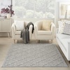 image:imageNourison Home Easy Care Natural Beige 5 x 7 Area Rug  Easy Clean Non Shedding Bed Room Living Room Dining Room Kitchen 5 x 7Silver Grey