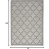 image:imageNourison Home Easy Care Natural Beige 5 x 7 Area Rug  Easy Clean Non Shedding Bed Room Living Room Dining Room Kitchen 5 x 7Silver Grey