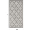 image:imageNourison Home Easy Care Natural Beige 5 x 7 Area Rug  Easy Clean Non Shedding Bed Room Living Room Dining Room Kitchen 5 x 7Silver Grey