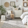 image:imageNourison Home Easy Care Natural Beige 5 x 7 Area Rug  Easy Clean Non Shedding Bed Room Living Room Dining Room Kitchen 5 x 7Silver Grey
