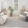 image:imageNourison Home Easy Care Natural Beige 5 x 7 Area Rug  Easy Clean Non Shedding Bed Room Living Room Dining Room Kitchen 5 x 7Silver Grey