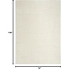 image:imageNourison Home EcoFriendly Ivory 6 x 9 Area Rug  Easy Clean Non Shedding Bed Room Living Room Dining Room Kitchen 6 x 9Ivory