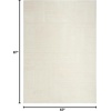 image:imageNourison Home EcoFriendly Ivory 6 x 9 Area Rug  Easy Clean Non Shedding Bed Room Living Room Dining Room Kitchen 6 x 9Ivory