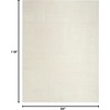 image:imageNourison Home EcoFriendly Ivory 6 x 9 Area Rug  Easy Clean Non Shedding Bed Room Living Room Dining Room Kitchen 6 x 9Ivory