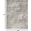 image:imageNourison Home EcoFriendly Ivory Grey 6 x 9 Area Rug  Easy Clean Non Shedding Bed Room Living Room Dining Room Kitchen 6 x 9Ivory Grey