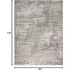 image:imageNourison Home EcoFriendly Ivory Grey 6 x 9 Area Rug  Easy Clean Non Shedding Bed Room Living Room Dining Room Kitchen 6 x 9Ivory Grey