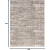 image:imageNourison Home EcoFriendly Ivory Mocha 6 x 9 Area Rug  Easy Clean Non Shedding Bed Room Living Room Dining Room Kitchen 6 x 9Ivory Mocha