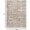 image:imageNourison Home EcoFriendly Ivory Mocha 6 x 9 Area Rug  Easy Clean Non Shedding Bed Room Living Room Dining Room Kitchen 6 x 9Ivory Mocha