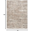 image:imageNourison Home EcoFriendly Ivory Mocha 6 x 9 Area Rug  Easy Clean Non Shedding Bed Room Living Room Dining Room Kitchen 6 x 9Ivory Mocha