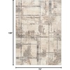 image:imageNourison Home EcoFriendly Ivory Multicolor 6 x 9 Area Rug  Easy Clean Non Shedding Bed Room Living Room Dining Room Kitchen 6 x 9Ivory Multicolor