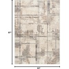 image:imageNourison Home EcoFriendly Ivory Multicolor 6 x 9 Area Rug  Easy Clean Non Shedding Bed Room Living Room Dining Room Kitchen 6 x 9Ivory Multicolor
