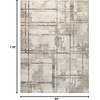 image:imageNourison Home EcoFriendly Ivory Multicolor 6 x 9 Area Rug  Easy Clean Non Shedding Bed Room Living Room Dining Room Kitchen 6 x 9Ivory Multicolor