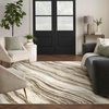 image:imageNourison Home EcoFriendly Modern Abstract Beige Grey 6 x 9 Area Rug Easy Clean Non Shedding Bed Room Living Room Dining Room Kitchen 6x9Beige Grey