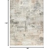 image:imageNourison Home EcoFriendly Modern Abstract Beige Grey 6 x 9 Area Rug EasyCleaning Non Shedding Bed Room Living Room Dining Room Kitchen 6x9Beige Grey