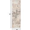image:imageNourison Home EcoFriendly Modern Abstract Beige Grey 6 x 9 Area Rug EasyCleaning Non Shedding Bed Room Living Room Dining Room Kitchen 6x9Beige Grey