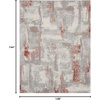 image:imageNourison Home Elation Grey Ivory 9 x 12 Area Rug  Easy Clean Non Shedding Bed Room Living Room Dining Room Kitchen 9 x 12Grey Brick