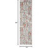 image:imageNourison Home Elation Grey Ivory 9 x 12 Area Rug  Easy Clean Non Shedding Bed Room Living Room Dining Room Kitchen 9 x 12Grey Brick