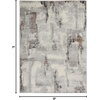 image:imageNourison Home Elation Grey Ivory 9 x 12 Area Rug  Easy Clean Non Shedding Bed Room Living Room Dining Room Kitchen 9 x 12Grey Ivory