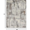 image:imageNourison Home Elation Grey Ivory 9 x 12 Area Rug  Easy Clean Non Shedding Bed Room Living Room Dining Room Kitchen 9 x 12Grey Ivory
