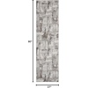 image:imageNourison Home Elation Grey Ivory 9 x 12 Area Rug  Easy Clean Non Shedding Bed Room Living Room Dining Room Kitchen 9 x 12Grey Ivory