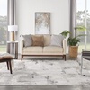 image:imageNourison Home Elation Grey Ivory 9 x 12 Area Rug  Easy Clean Non Shedding Bed Room Living Room Dining Room Kitchen 9 x 12Grey Ivory