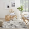 image:imageNourison Home Elation Grey Ivory 9 x 12 Area Rug  Easy Clean Non Shedding Bed Room Living Room Dining Room Kitchen 9 x 12Grey Ivory