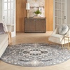 image:imageNourison Home Elation Ivory Grey 23 x 76 Area Rug  Easy Clean Non Shedding Bed Room Living Room Dining Room Kitchen 8 RunnerGrey