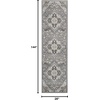 image:imageNourison Home Elation Ivory Grey 23 x 76 Area Rug  Easy Clean Non Shedding Bed Room Living Room Dining Room Kitchen 8 RunnerGrey