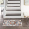 image:imageNourison Home Elation Ivory Grey 23 x 76 Area Rug  Easy Clean Non Shedding Bed Room Living Room Dining Room Kitchen 8 RunnerIvory Blue