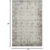 image:imageNourison Home Elation Ivory Grey 53 x 73 Area Rug  Easy Clean Non Shedding Bed Room Living Room Dining Room Kitchen 5 x 7Ivory Grey