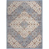 image:imageNourison Home Elation Ivory Grey 9 x 12 Area Rug  Easy Clean Non Shedding Bed Room Living Room Dining Room Kitchen 9 x 12Ivory Blue