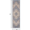 image:imageNourison Home Elation Ivory Grey 9 x 12 Area Rug  Easy Clean Non Shedding Bed Room Living Room Dining Room Kitchen 9 x 12Ivory Blue