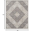 image:imageNourison Home Elation Ivory Grey 9 x 12 Area Rug  Easy Clean Non Shedding Bed Room Living Room Dining Room Kitchen 9 x 12Ivory Grey