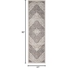 image:imageNourison Home Elation Ivory Grey 9 x 12 Area Rug  Easy Clean Non Shedding Bed Room Living Room Dining Room Kitchen 9 x 12Ivory Grey
