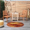 image:imageNourison Home Essentials Flame 4 x Round Area Rug  Easy Clean Non Shedding Bed Room Living Room Dining Room Kitchen 4 x RoundFlame