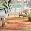 image:imageNourison Home Essentials Flame 4 x Round Area Rug  Easy Clean Non Shedding Bed Room Living Room Dining Room Kitchen 4 x RoundFlame