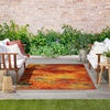 image:imageNourison Home Essentials Flame 4 x Round Area Rug  Easy Clean Non Shedding Bed Room Living Room Dining Room Kitchen 4 x RoundFlame