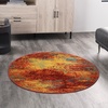 image:imageNourison Home Essentials Flame 4 x Round Area Rug  Easy Clean Non Shedding Bed Room Living Room Dining Room Kitchen 4 x RoundFlame