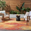 image:imageNourison Home Essentials Flame 4 x Round Area Rug  Easy Clean Non Shedding Bed Room Living Room Dining Room Kitchen 4 x RoundFlame