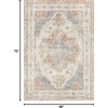 image:imageNourison Home Essentials IndoorOutdoor Distressed Beige Rust 6 x 9 Area Rug Non Shedding Easy Care Pet FriendlyBeige Blue