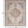 image:imageNourison Home Essentials IndoorOutdoor Distressed Beige Rust 6 x 9 Area Rug Non Shedding Easy Care Pet FriendlyBeige Blue