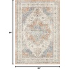image:imageNourison Home Essentials IndoorOutdoor Distressed Beige Rust 6 x 9 Area Rug Non Shedding Easy Care Pet FriendlyBeige Blue