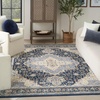 image:imageNourison Home Essentials IndoorOutdoor Distressed Beige Rust 6 x 9 Area Rug Non Shedding Easy Care Pet FriendlyNavy
