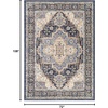 image:imageNourison Home Essentials IndoorOutdoor Distressed Beige Rust 6 x 9 Area Rug Non Shedding Easy Care Pet FriendlyNavy