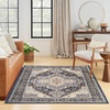 image:imageNourison Home Essentials IndoorOutdoor Distressed Beige Rust 6 x 9 Area Rug Non Shedding Easy Care Pet FriendlyNavy